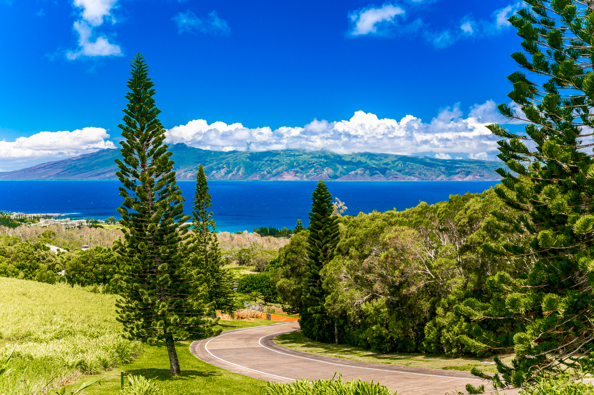 View of Molokai from Kapalua